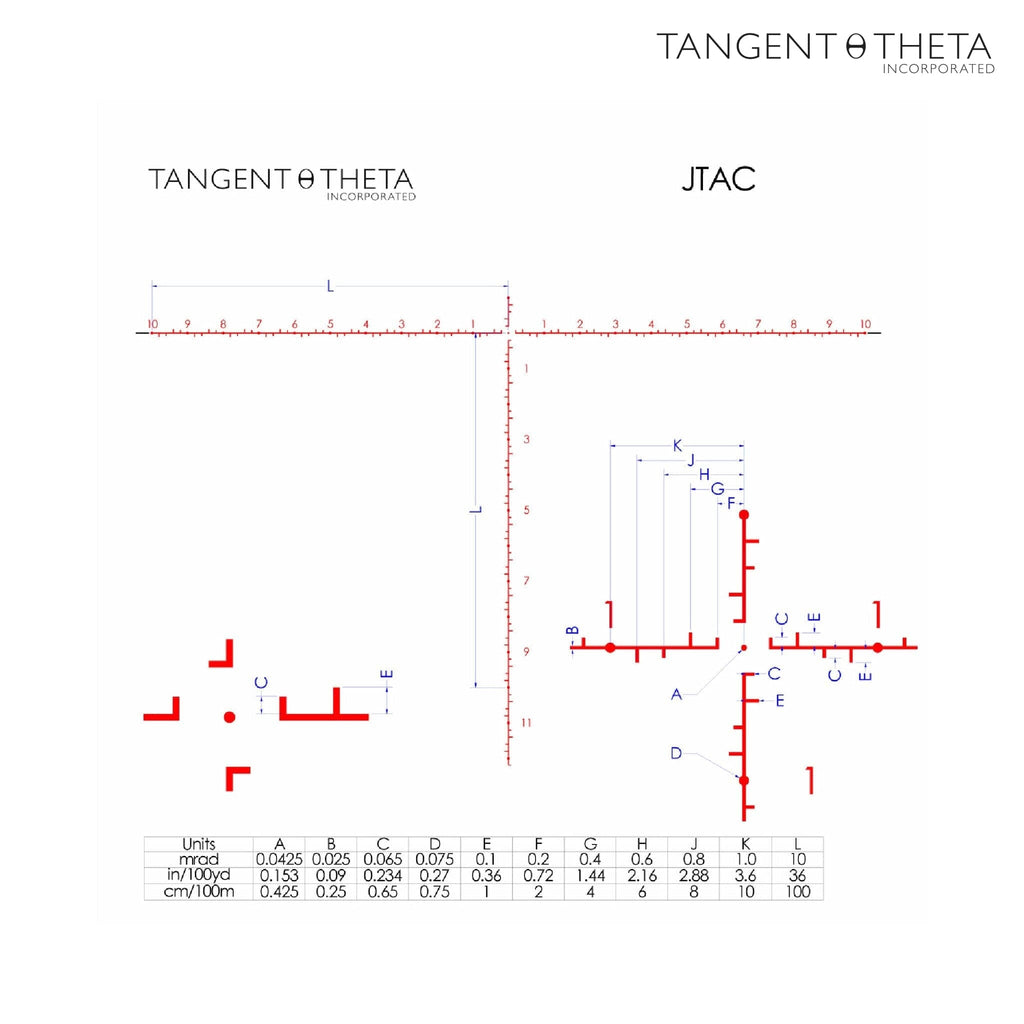 Tangent Theta TT735P 7-35x56 Riflescope - JTAC Reticle Rifle Scope Tangent Theta 