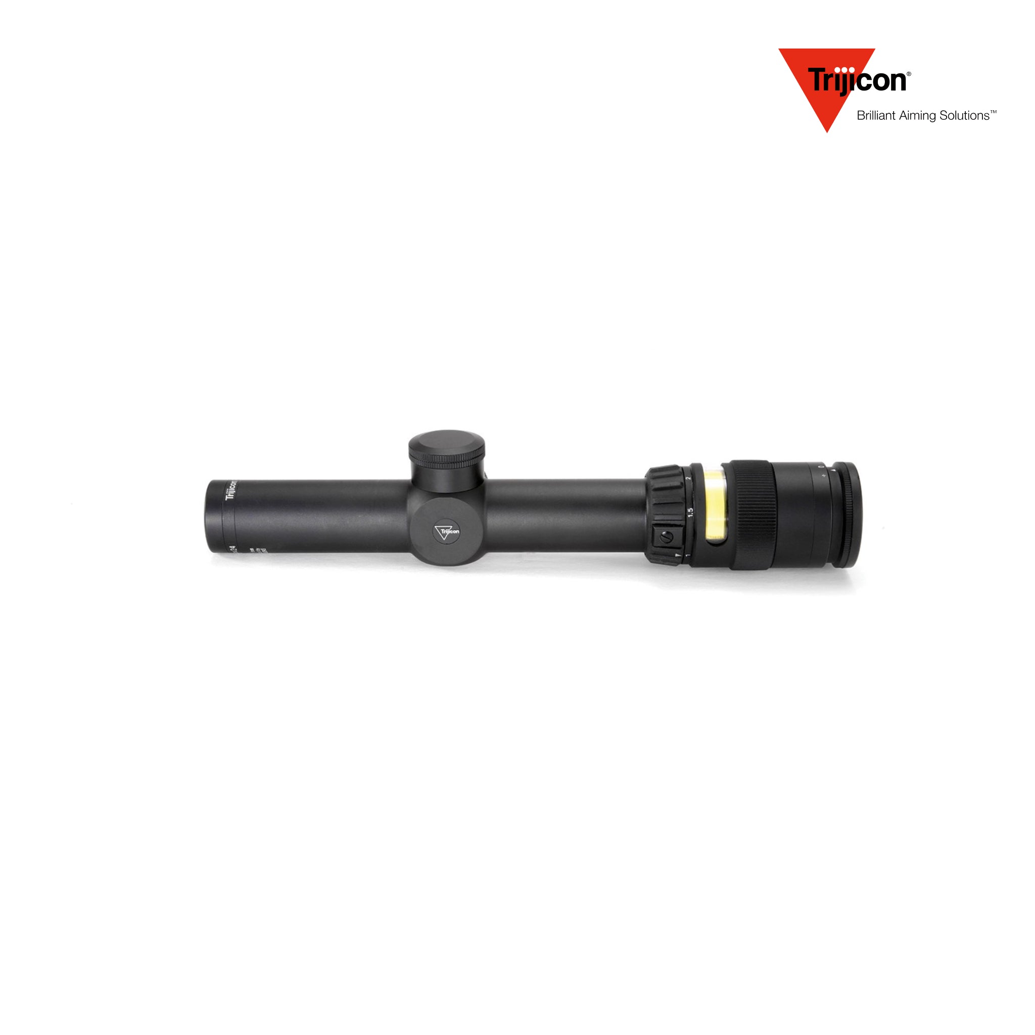 Trijicon AccuPoint 1-4x24 LPVO Rifle Scope Fiber Optic Tritium Amber BAC Triangle Post, product image 3