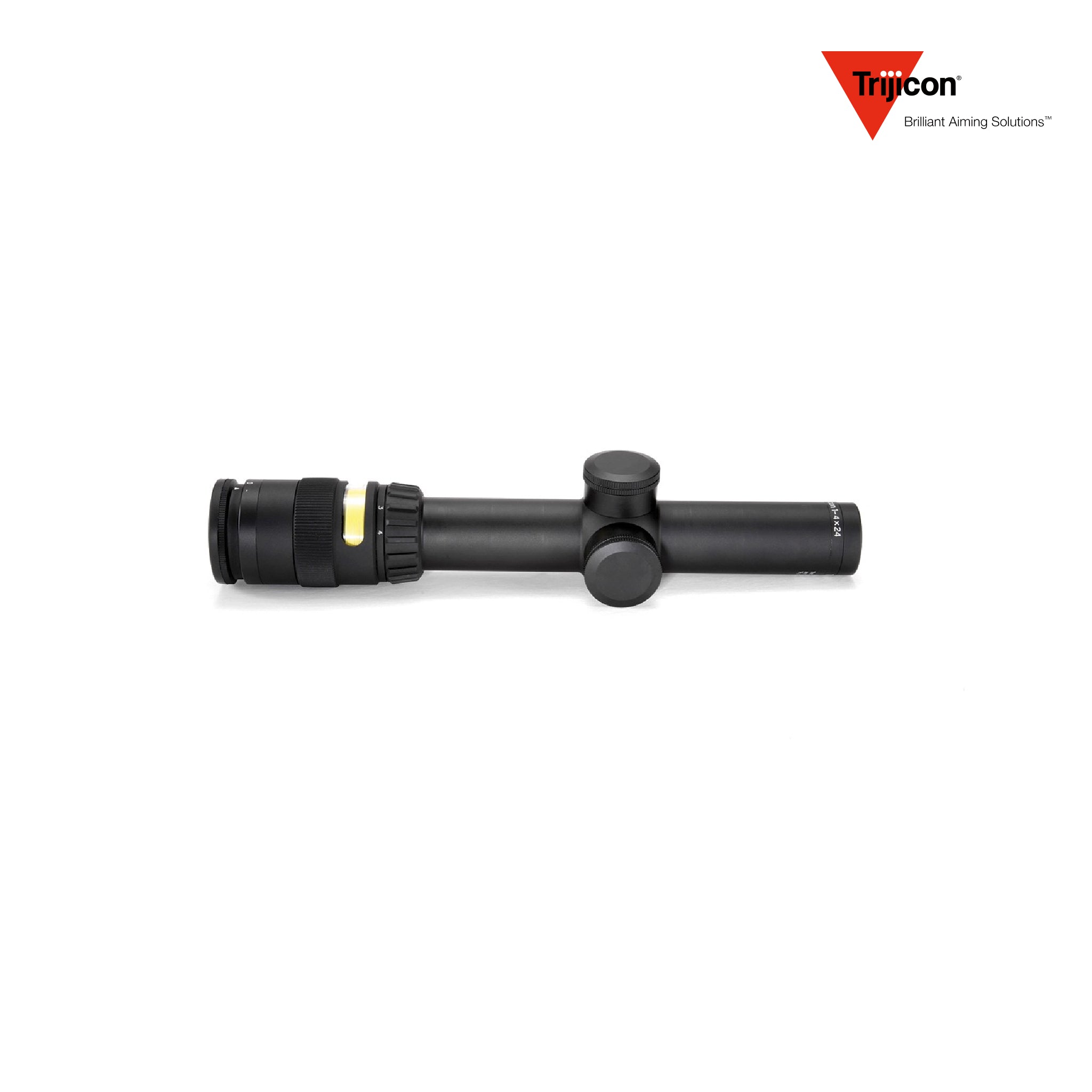 Trijicon AccuPoint 1-4x24 LPVO Rifle Scope Fiber Optic Tritium Amber BAC Triangle Post, product image 4