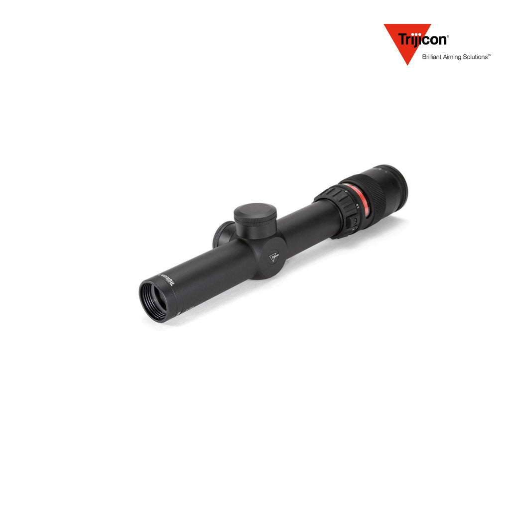 Trijicon AccuPoint 1-4x24 LPVO Rifle Scope Red BAC Triangle Post, SKU TR24R