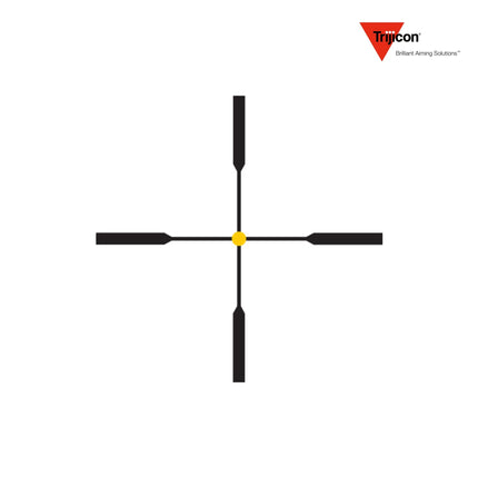 Trijicon AccuPoint 1-4x24 Rifle Scope Duplex Crosshair w/ Amber Dot Reticle LPVO Rifle Scope Trijicon 