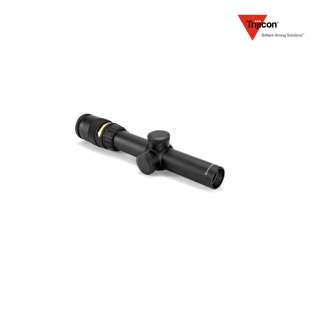 Trijicon AccuPoint 1-4x24 Riflescope Amber Triangle Post Reticle Rifle Scope Trijicon 
