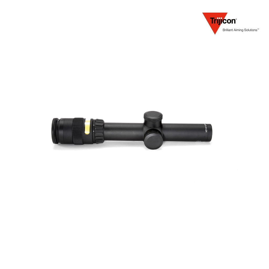 Trijicon AccuPoint 1-4x24 Riflescope Duplex Crosshair with Amber Dot Reticle Rifle Scope Trijicon 