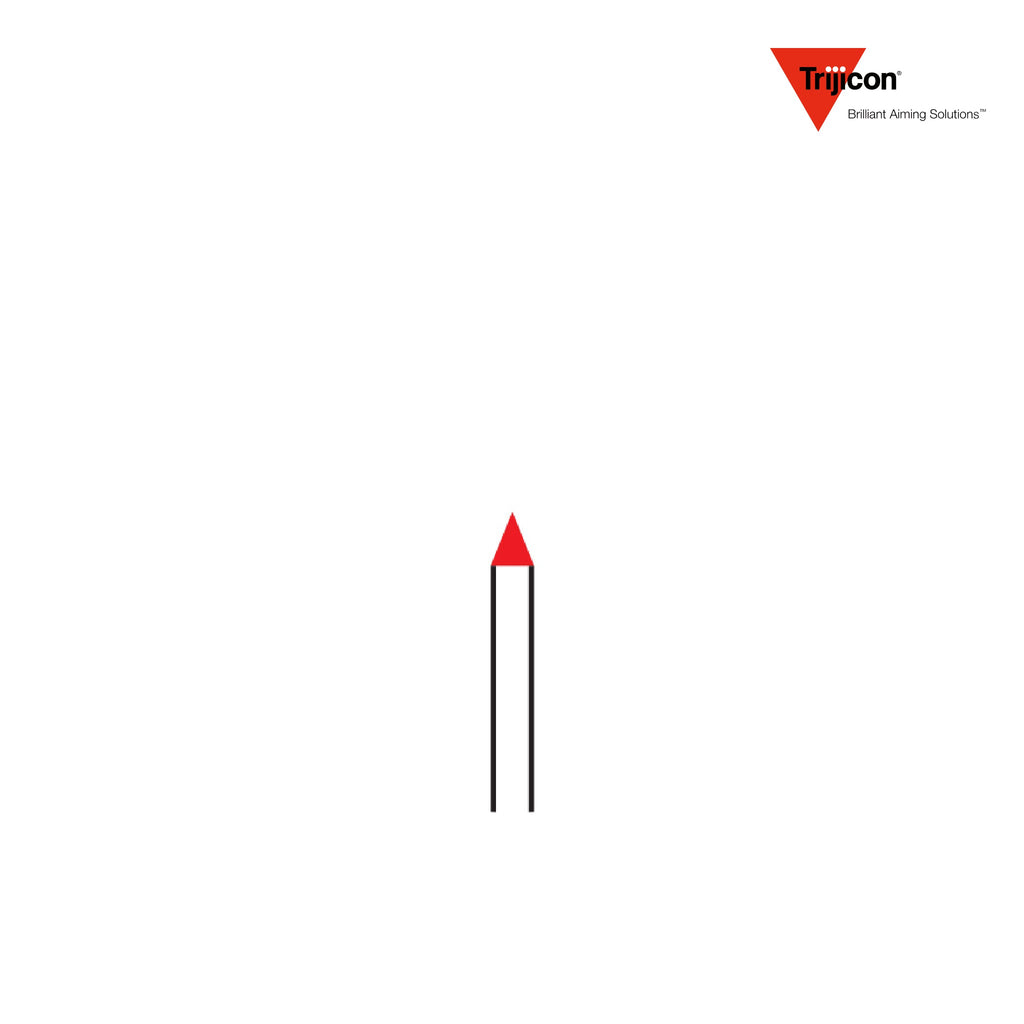 Trijicon AccuPoint 2.5-12.5x42 Rifle Scope Fiber Optic Tritium Red BAC Triangle Post, Red BAC Triangle Post reticle diagram