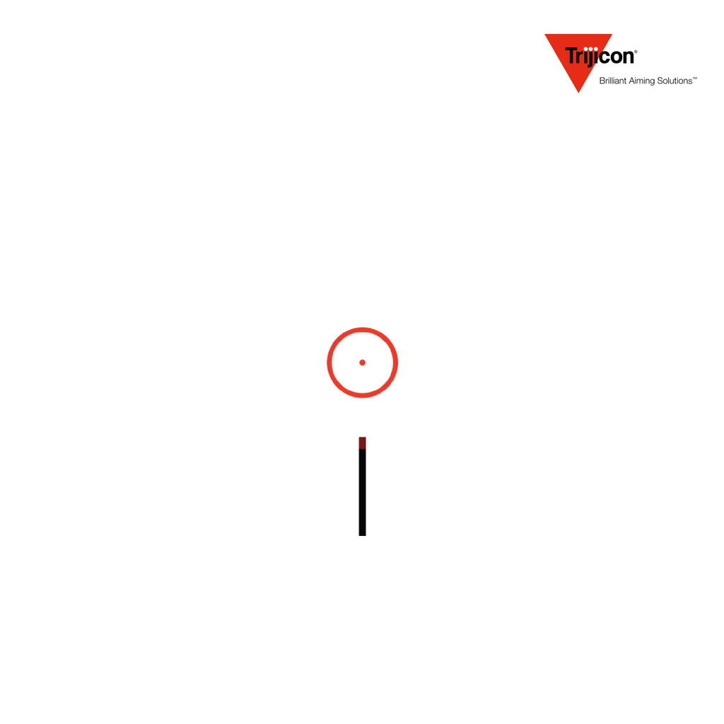 Trijicon ACOG 1.5x16S Rifle Scope Illuminated Red Ring & 2 MOA Center Dot, Red Ring & 2 MOA Center Dot reticle diagram