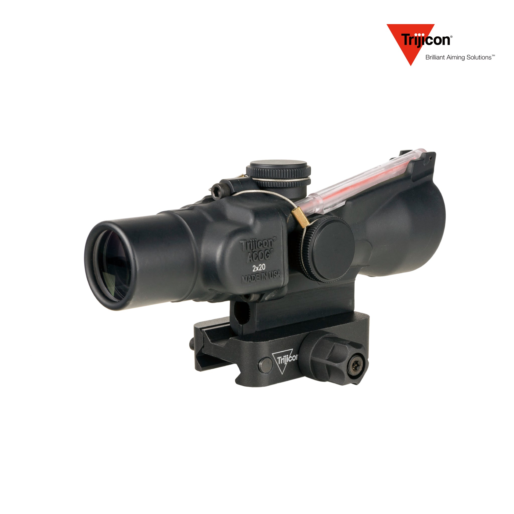 Trijicon ACOG 2x20 Rifle Scope Dual-Illuminated Red 9.2 MOA Triangle, product image 3