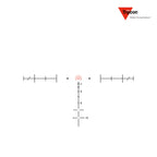 Trijicon ACOG 3.5x35 Rifle Scope LED Illuminated Red Horseshoe Dot, .223 5.56 BDC, Red Horseshoe Dot reticle diagram