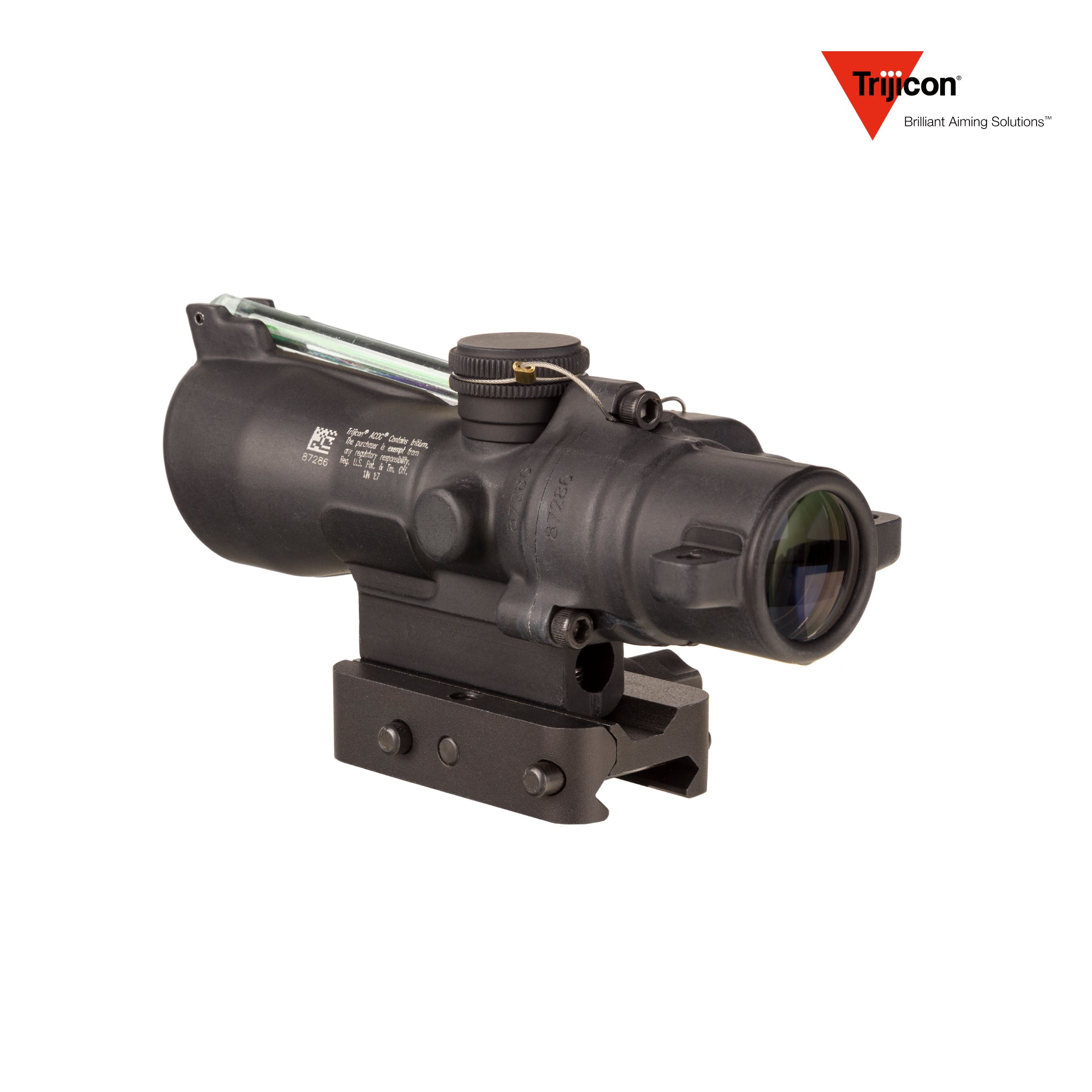 Trijicon ACOG 3x24 Rifle Scope Dual-Illuminated Green Horseshoe Dot .223 55gr BDC Standard Height, product image 3