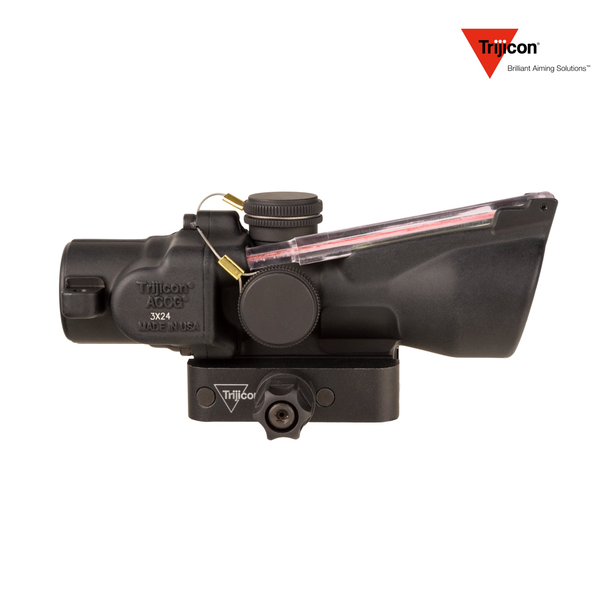 Trijicon ACOG 3x24 Rifle Scope Dual-Illuminated Red Horseshoe Dot .223 55gr BDC Low Height, product image 2
