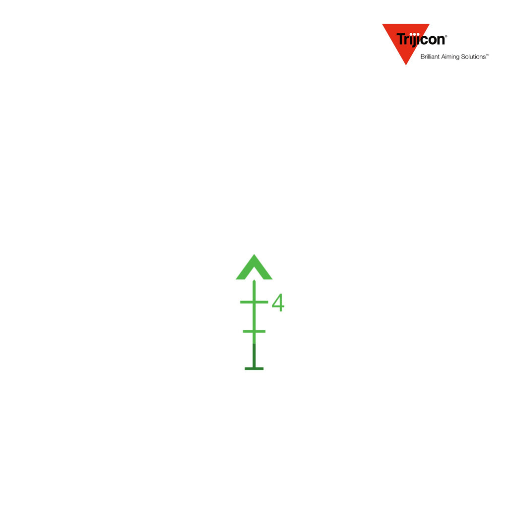 Trijicon ACOG 3x30 Rifle Scope Green Chevron BDC .223 62gr, Green Chevron BDC reticle diagram