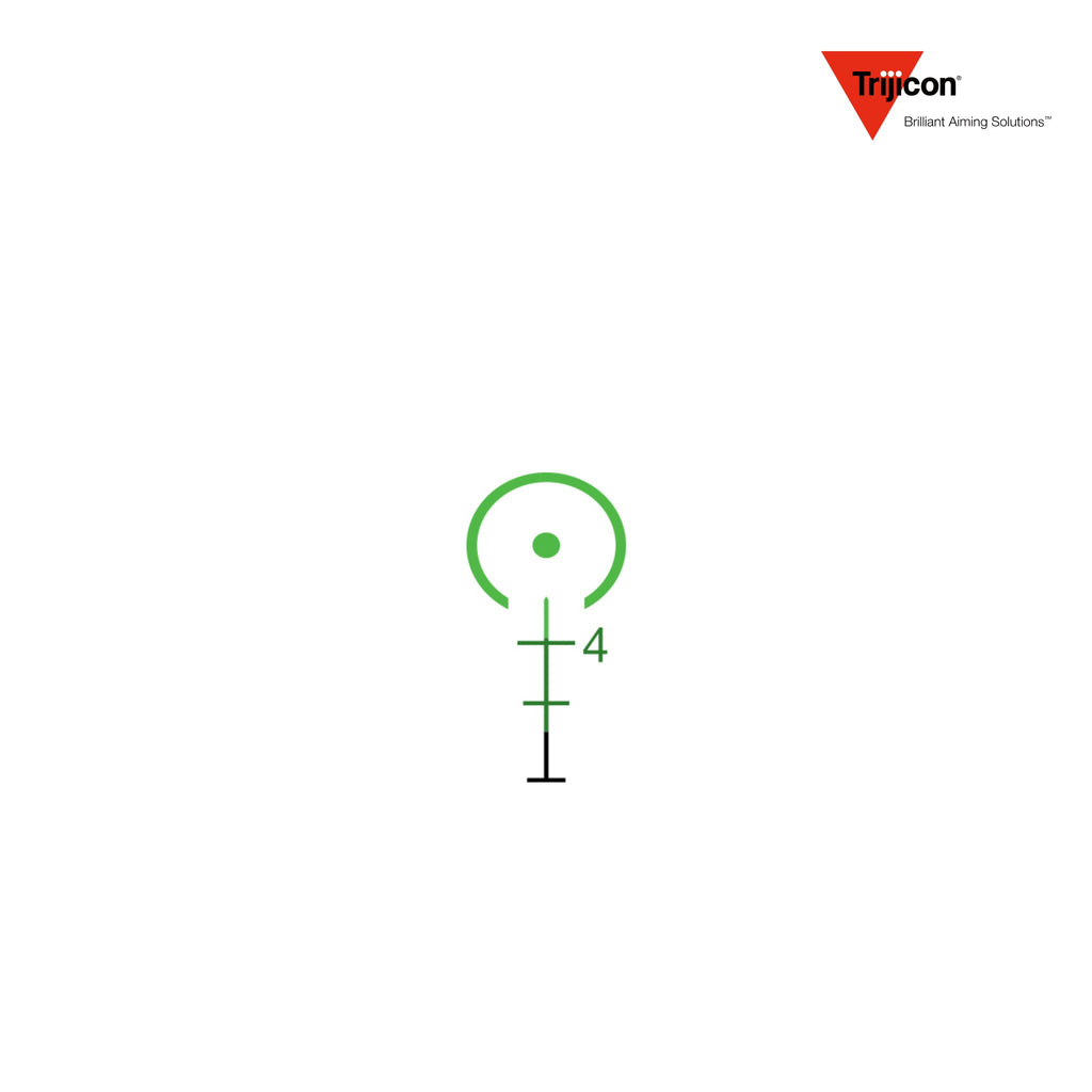 Trijicon ACOG 3x30 Rifle Scope Green Horseshoe Dot BDC 5.56x45mm 62gr, Green Horseshoe Dot BDC 5.56x45mm 62gr reticle diagram