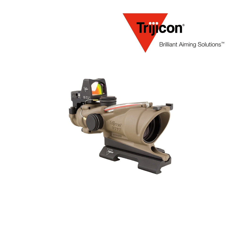 Trijicon ACOG 4x32 ECOS Dual-Sight Riflescope with RMR Red Crosshair BDC, SKU TA31-D-100553