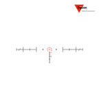 Trijicon ACOG 4x32 Rifle Scope Dual-Illuminated Red Horseshoe Dot .223 5.56 BDC, Red Horseshoe Dot reticle diagram
