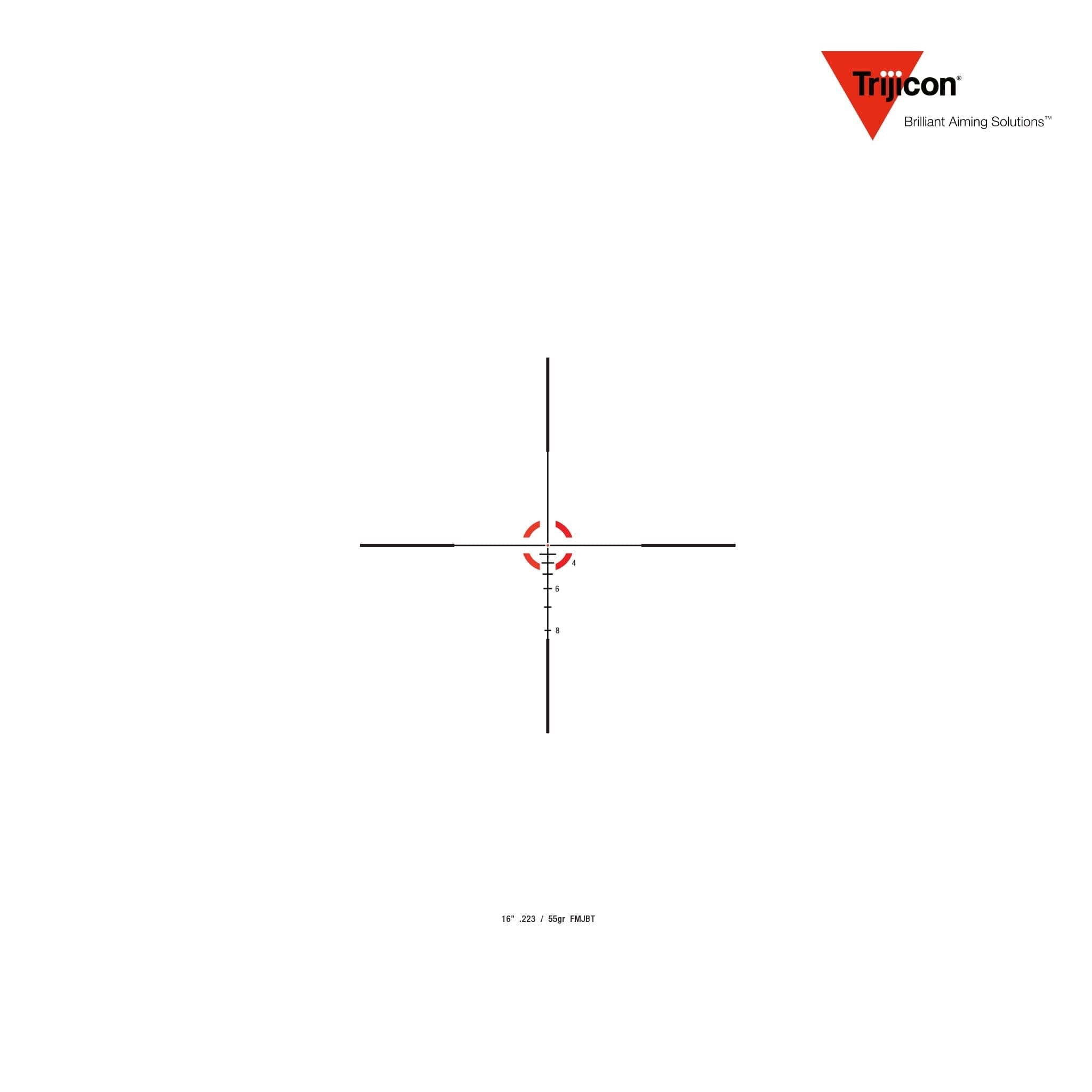 Trijicon Credo 1-4x24 Riflescope Red BDC Segmented Circle .223/55gr Reticle Rifle Scope Trijicon 