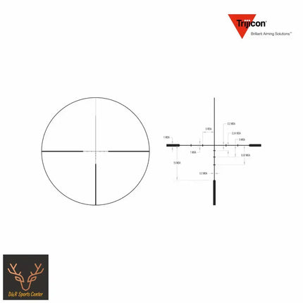 Trijicon Huron 1-4x24 SFP Rifle Scope BDC Hunter Holds Reticle - HR424-C-2700001 LPVO Rifle Scope Trijicon 