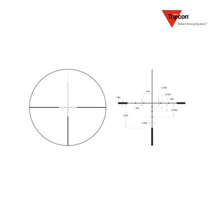 Trijicon Huron 1-4x24 SFP Rifle Scope BDC Hunter Holds Reticle LPVO Rifle Scope Trijicon 