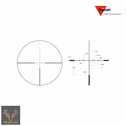 Trijicon Huron 3-12x40mm Rifle Scope BDC Hunter Holds Reticle - HR1240-C-2700003 Rifle Scope Trijicon 