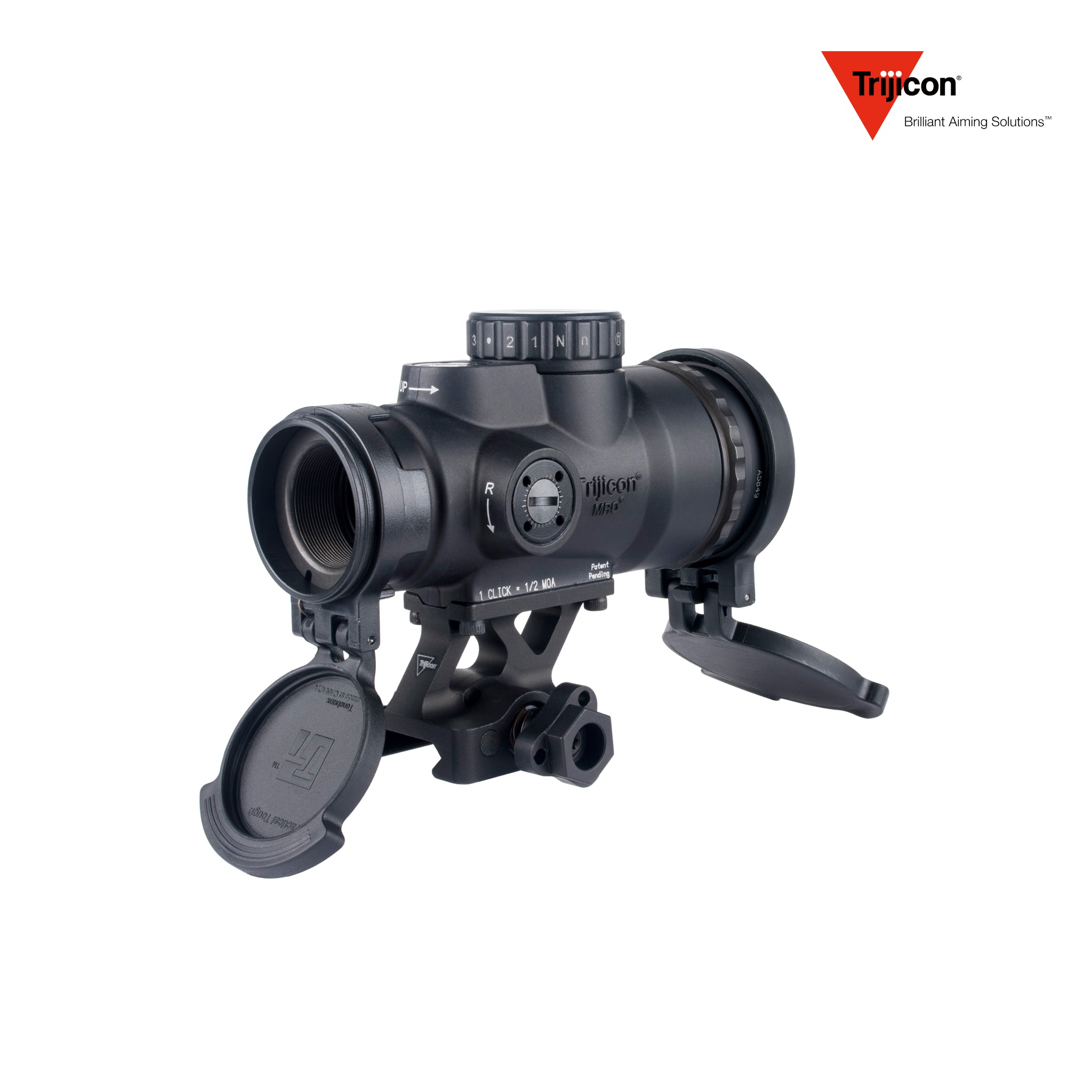 Trijicon MRO HD Patrol 1x Red Dot Sight 68 MOA Circle 2 MOA Dot Lower 1/3 Co-Witness Q-LOC QR Mount, product image 4
