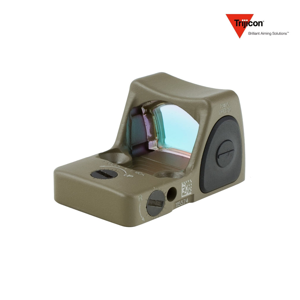 Trijicon RMR Type 2 Adjustable LED Red Dot Sight - 6.5 MOA Dot - FDE Red Dot Sight Trijicon 