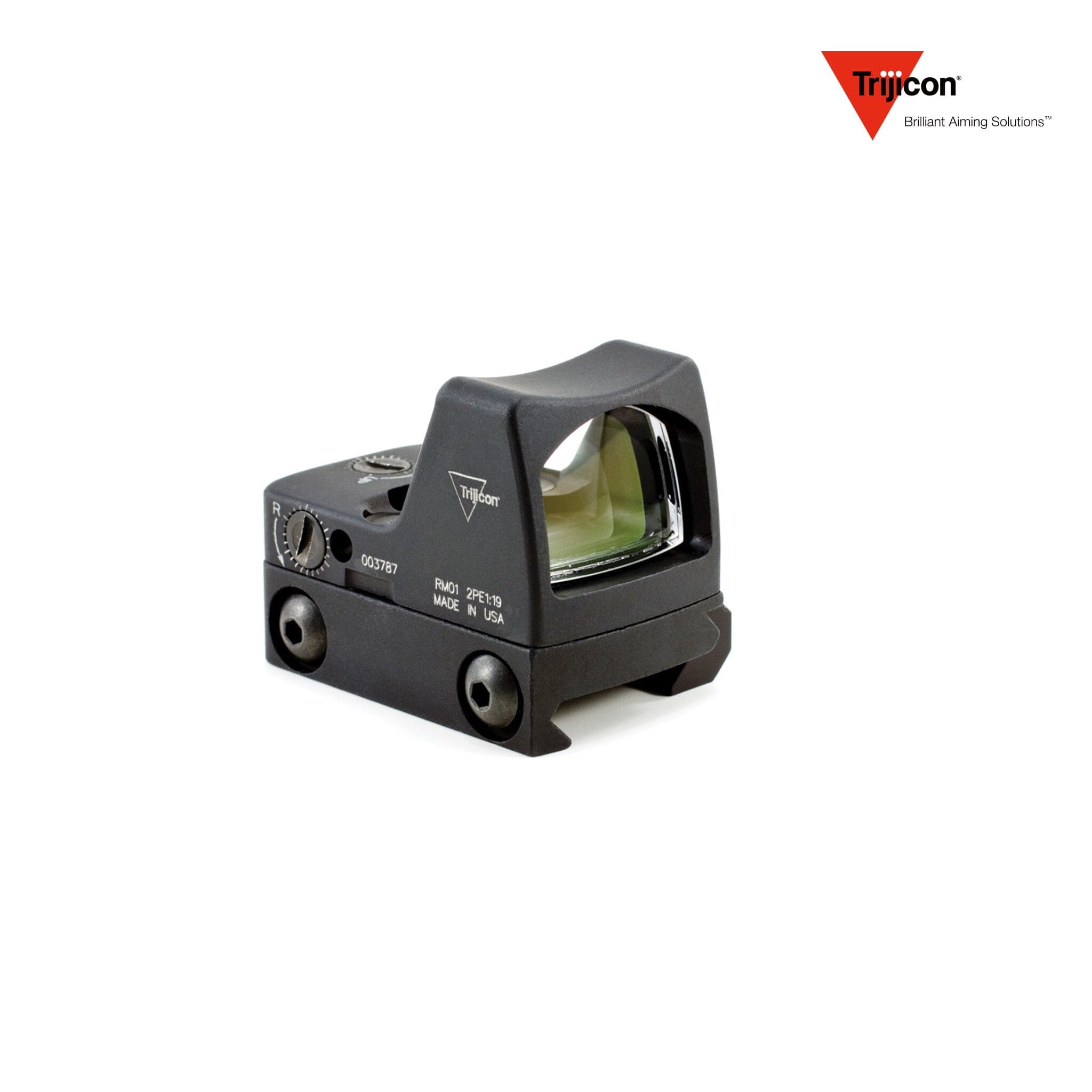 Trijicon RMR Type 2 Red Dot Sight 3.25 MOA Auto Brightness with RM33 Low Picatinny Mount, SKU RM01-C-700601