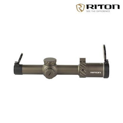 Riton Optics 3 Tactix 1-8x24 Rifle Scope Illuminated OT Reticle FDE - 3T18ASIFDE23 LPVO Rifle Scope Riton Optics 