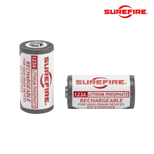SureFire Rechargeable Batteries Pack of 2 - SFLFP123 Weapon Light Accessories SureFire 